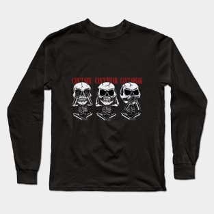 3 Wise Skulls Long Sleeve T-Shirt